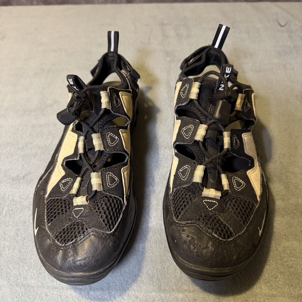 VTG Nike ACG YVR Plus MTB Cycling Shoes SPD Cleat Trail Hiking Black Tan Men 8.5 - Picture 5 of 8